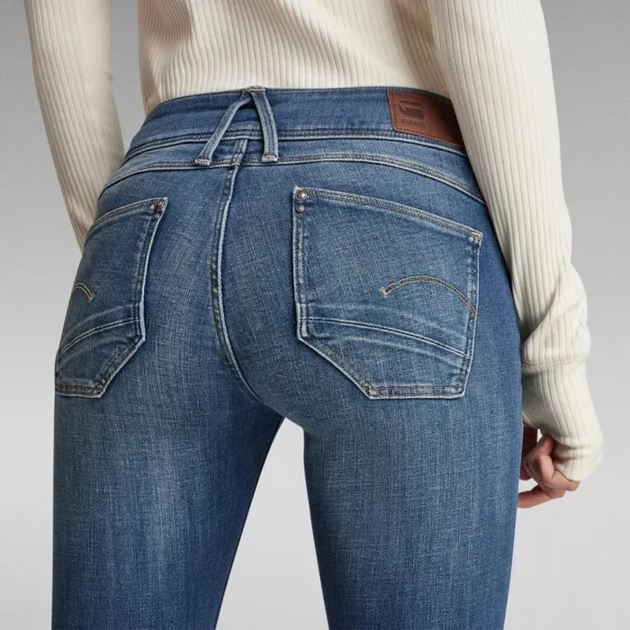 Skinny Women GStar RAW Lynn Mid Super SkinnyJeans Faded Blue