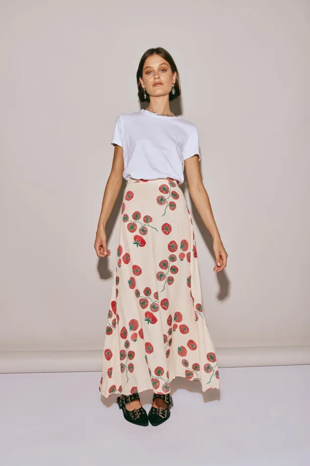Skirts Women VRG GRL Brie Midi Skirt Roma
