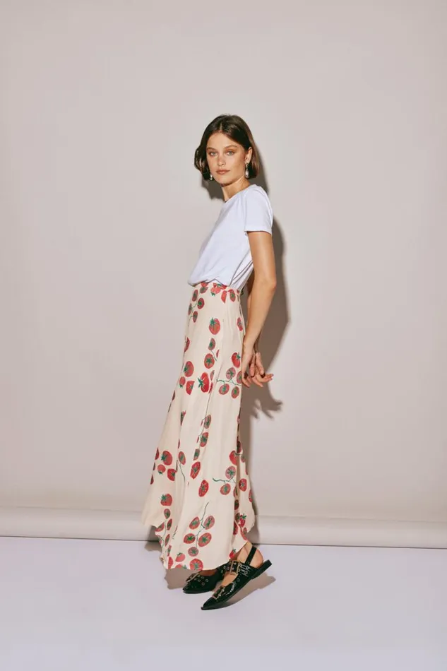 Skirts Women VRG GRL Brie Midi Skirt Roma