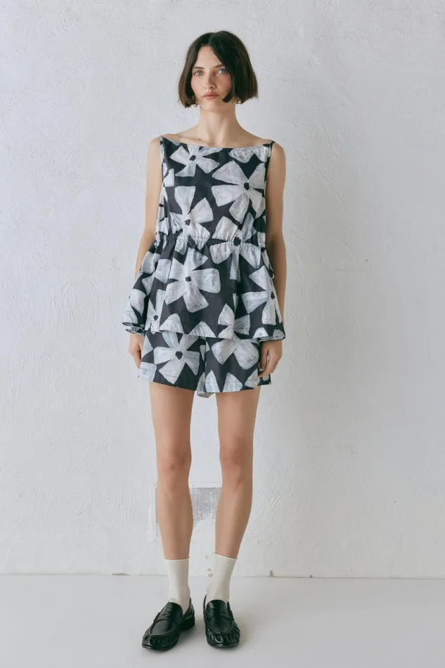 Sleeveless Women VRG GRL Indi Top Fiore Sleeveless Women VRG GRL Indi Top Fiore