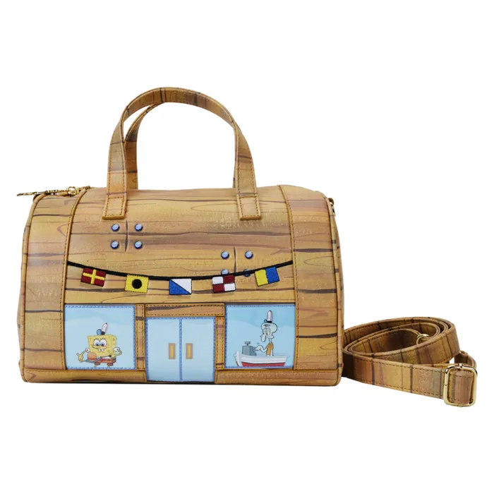 SpongeBob SquarePants 25th Anniversary Krusty Krab Figural Crossbody Bag Unisex Loungefly Crossbody Bags SpongeBob SquarePants 25th Anniversary Krusty Krab Figural Crossbody Bag Unisex Loungefly Crossbody Bags