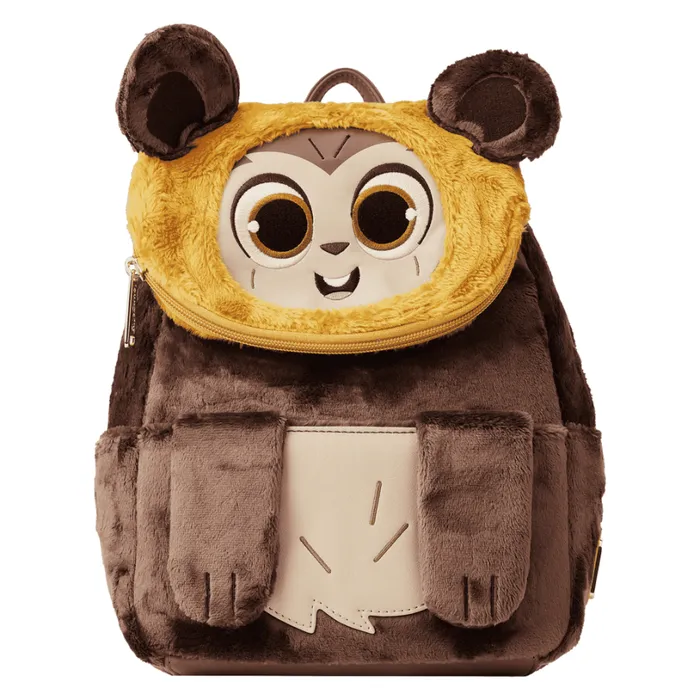 Star Wars Plush Wicket Mini Backpack Unisex Loungefly Backpacks