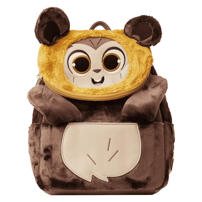 Star Wars Plush Wicket Mini Backpack Unisex Loungefly Backpacks