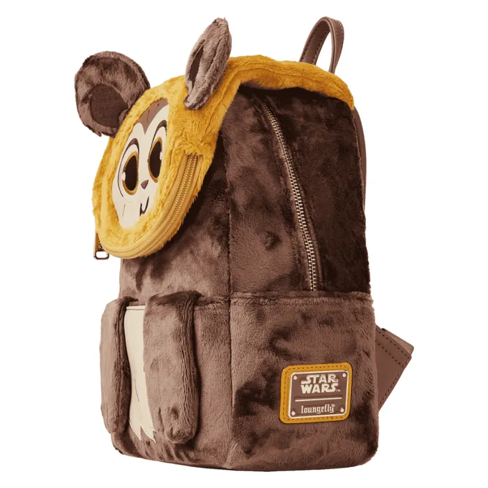 Star Wars Plush Wicket Mini Backpack Unisex Loungefly Backpacks