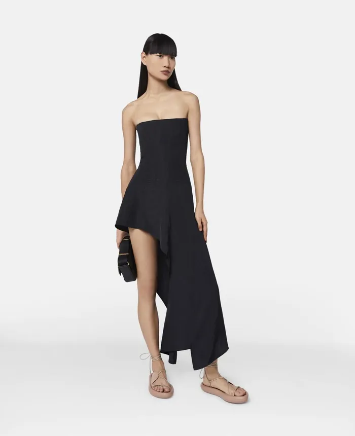 Stella McCartney Bandeau Corset Dress Black Women Dresses