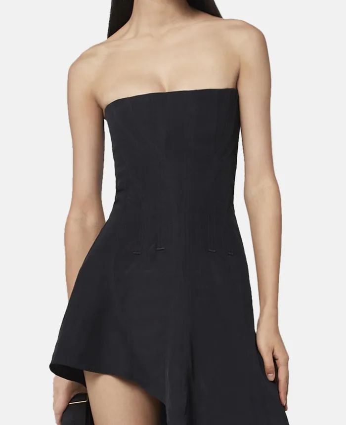 Stella McCartney Bandeau Corset Dress Black Women Dresses