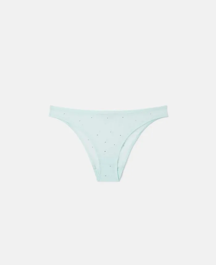 Stella McCartney Crystal Dot Mesh Briefs Pale Mint Women Lingerie And Sleepwear Stella McCartney Crystal Dot Mesh Briefs Pale Mint Women Lingerie And Sleepwear