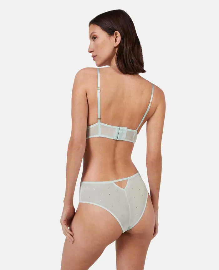 Stella McCartney Crystal Dot Mesh Briefs Pale Mint Women Lingerie And Sleepwear Stella McCartney Crystal Dot Mesh Briefs Pale Mint Women Lingerie And Sleepwear