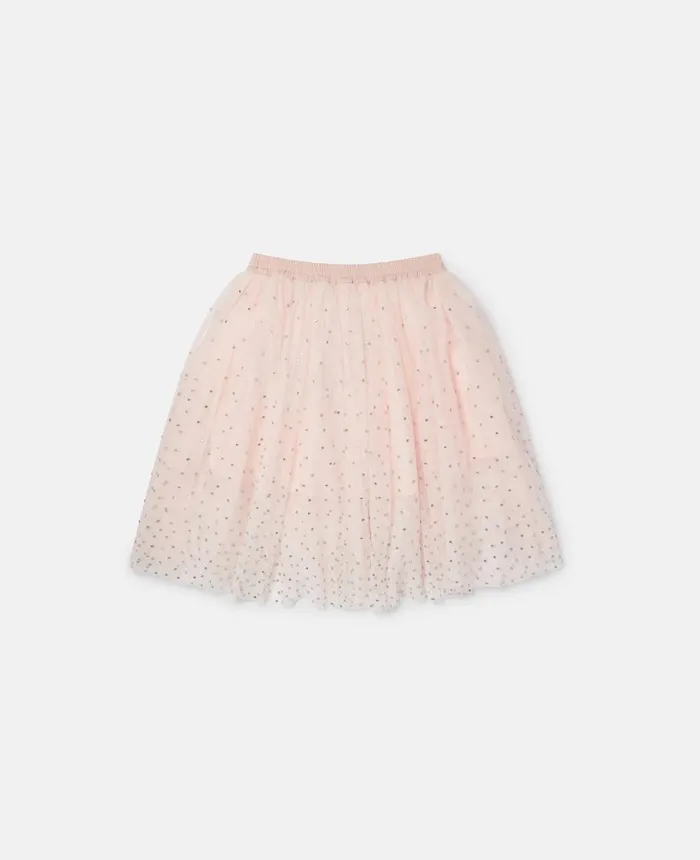 Stella McCartney Crystal Tulle Skirt Pink Kids Pants and Shorts