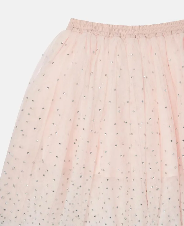 Stella McCartney Crystal Tulle Skirt Pink Kids Pants and Shorts