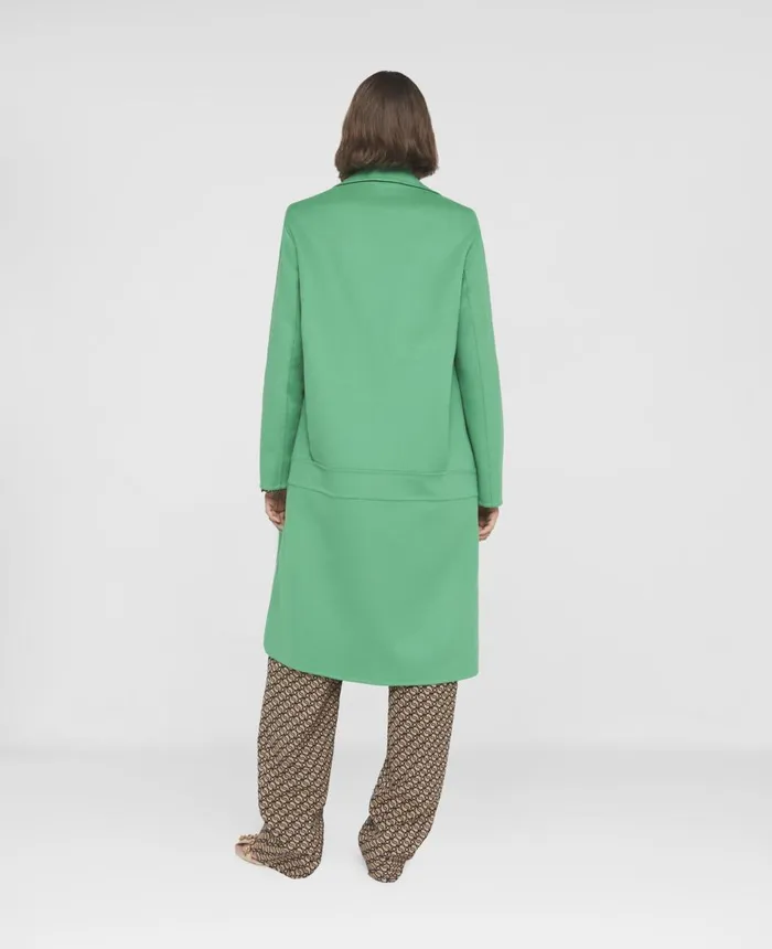 Stella McCartney DoubleBreasted Wool Coat Bright Green Women Coats And Jackets Stella McCartney DoubleBreasted Wool Coat Bright Green Women Coats And Jackets