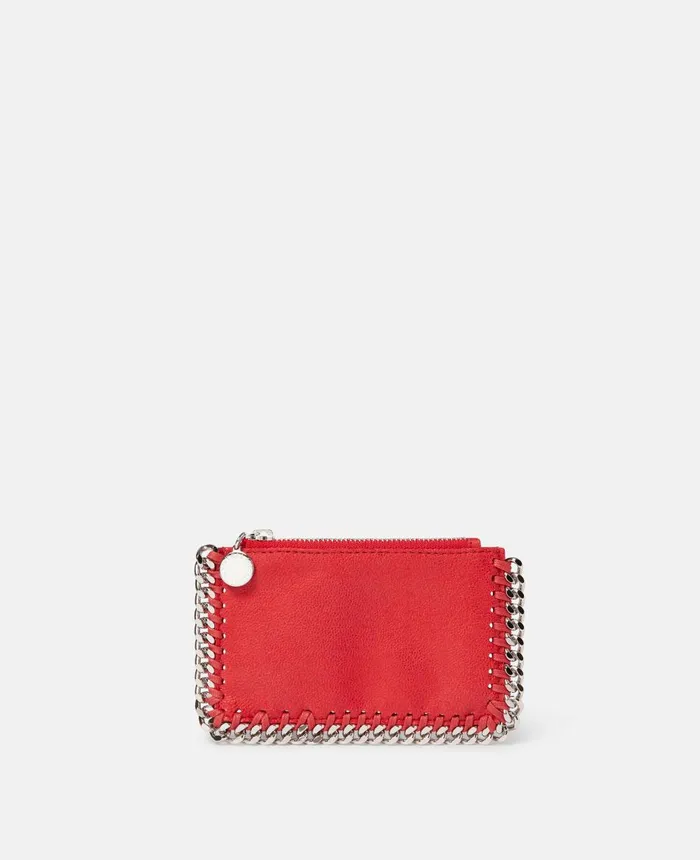 Stella McCartney Falabella Cardholder Lipstick Red Women Compact Wallets