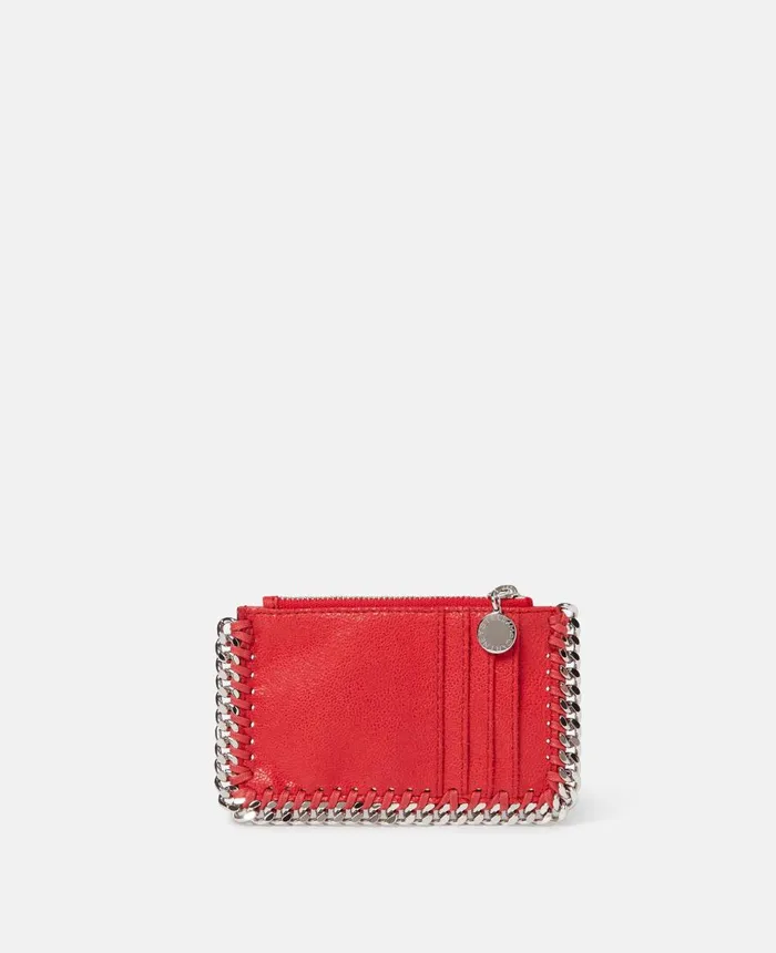 Stella McCartney Falabella Cardholder Lipstick Red Women Compact Wallets