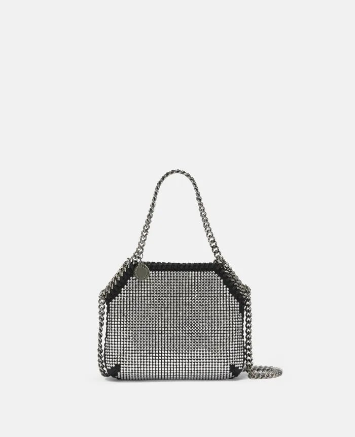 Stella McCartney Falabella Crystal Mini Shoulder Bag Black Women Mini Bags And Clutches Stella McCartney Falabella Crystal Mini Shoulder Bag Black Women Mini Bags And Clutches