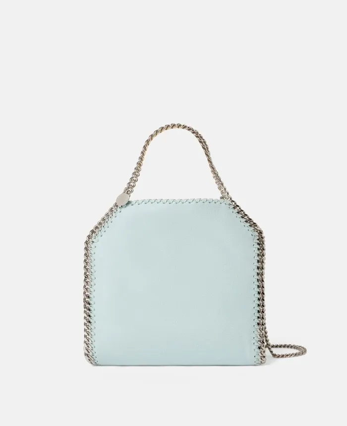 Stella McCartney Falabella Mini Tote Bag Mist Blue Women Mini Bags And Clutches Stella McCartney Falabella Mini Tote Bag Mist Blue Women Mini Bags And Clutches
