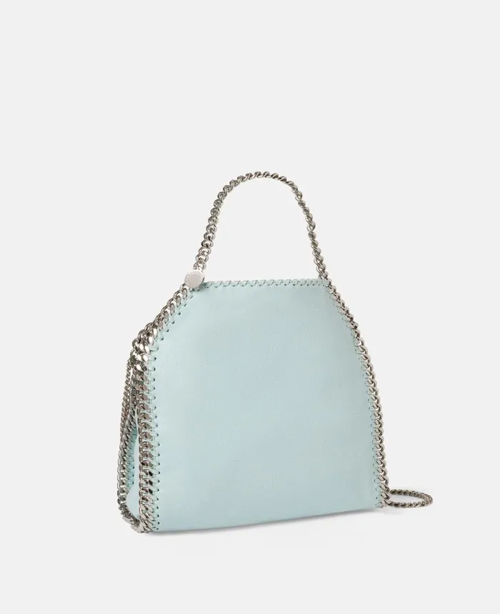 Stella McCartney Falabella Mini Tote Bag Mist Blue Women Mini Bags And Clutches Stella McCartney Falabella Mini Tote Bag Mist Blue Women Mini Bags And Clutches