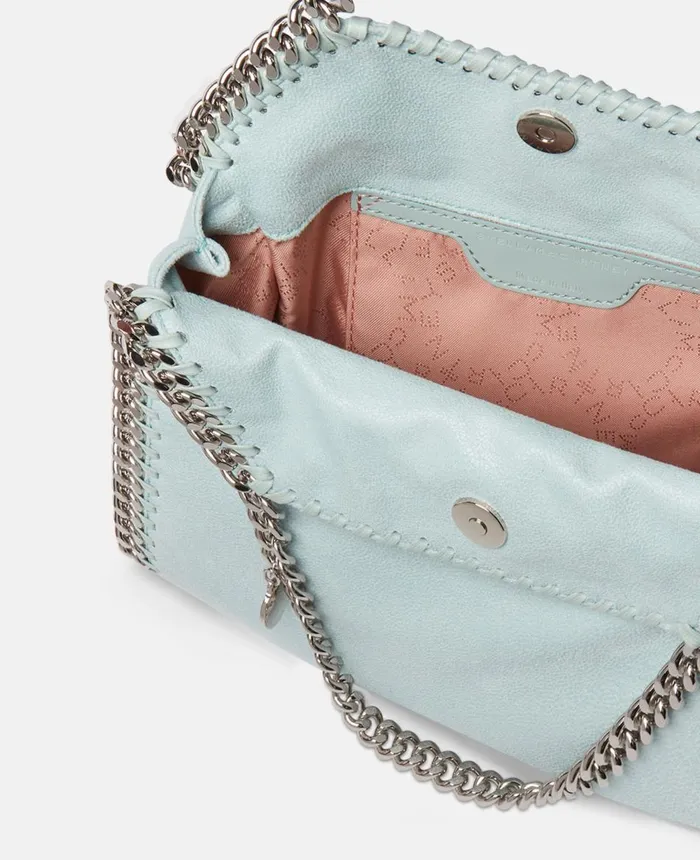 Stella McCartney Falabella Mini Tote Bag Mist Blue Women Mini Bags And Clutches Stella McCartney Falabella Mini Tote Bag Mist Blue Women Mini Bags And Clutches