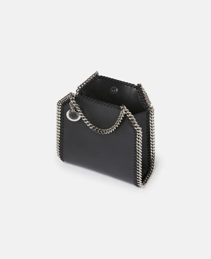 Stella McCartney Falabella MIRUM Tiny Tote Bag Black Women Mini Bags And Clutches Stella McCartney Falabella MIRUM Tiny Tote Bag Black Women Mini Bags And Clutches