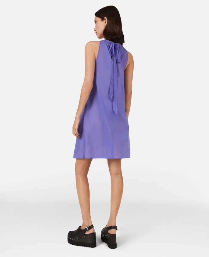 Stella McCartney Falabella Short Beach Dress Violet Women Swimwear