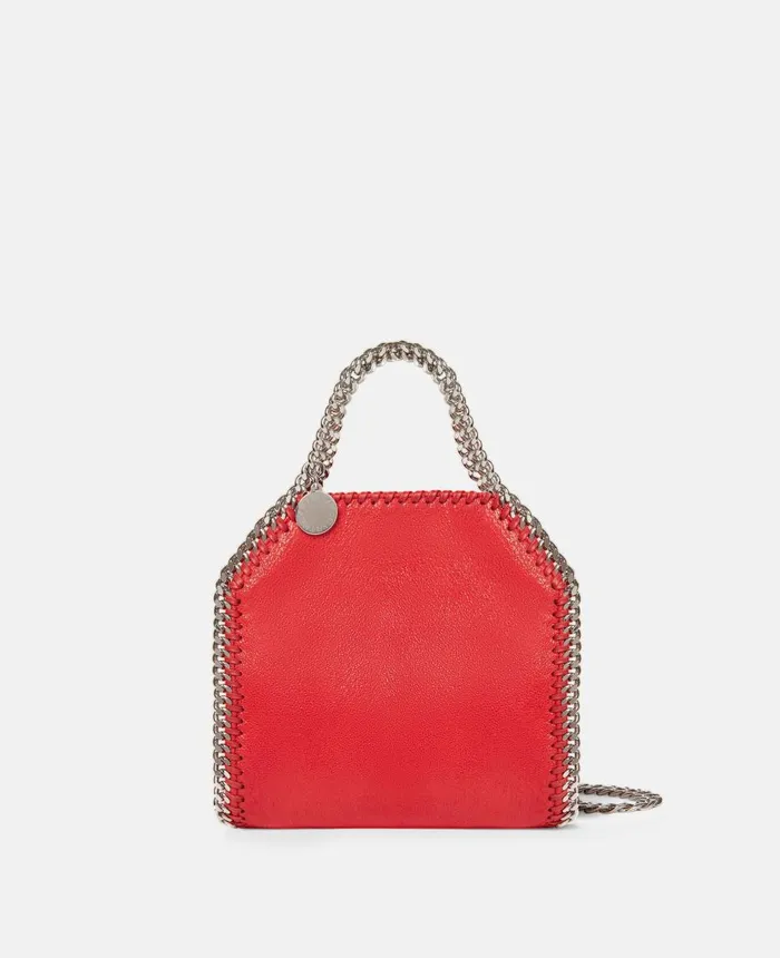 Stella McCartney Falabella Tiny Tote Bag Lipstick Red Women Mini Bags And Clutches Stella McCartney Falabella Tiny Tote Bag Lipstick Red Women Mini Bags And Clutches