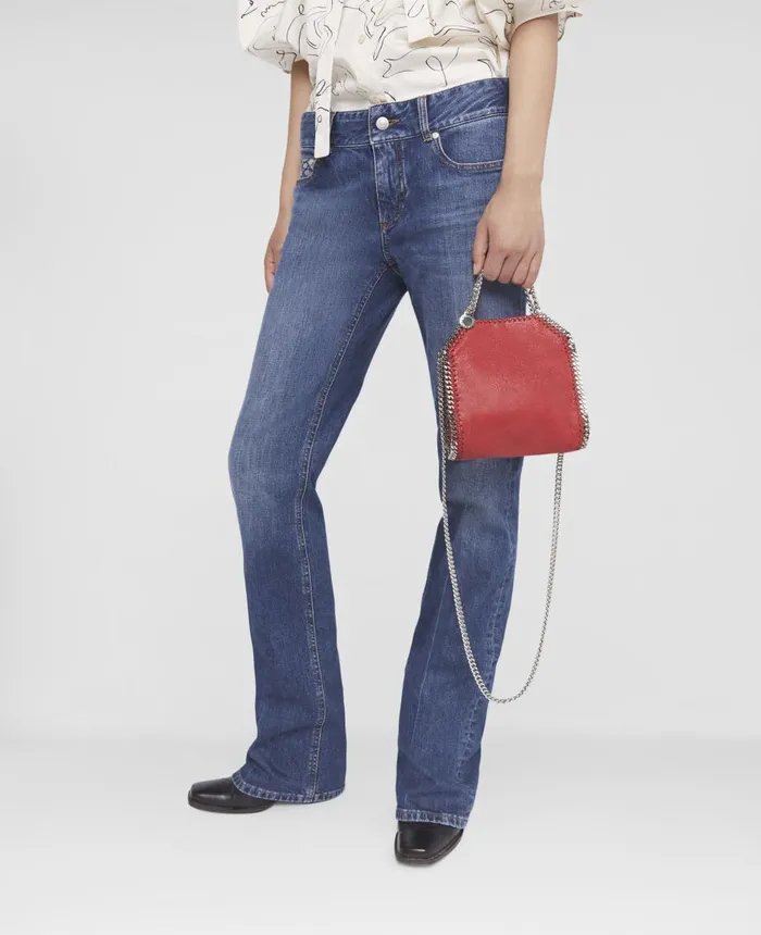 Stella McCartney Falabella Tiny Tote Bag Lipstick Red Women Mini Bags And Clutches Stella McCartney Falabella Tiny Tote Bag Lipstick Red Women Mini Bags And Clutches