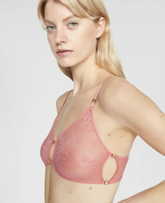 Stella McCartney Floral Lace Bralette Geranium Women Lingerie And Sleepwear