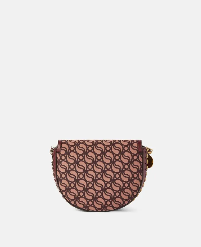 Stella McCartney Frayme Medium SWave Flap Shoulder Bag Burgundy Women Crossbody Bags Stella McCartney Frayme Medium SWave Flap Shoulder Bag Burgundy Women Crossbody Bags