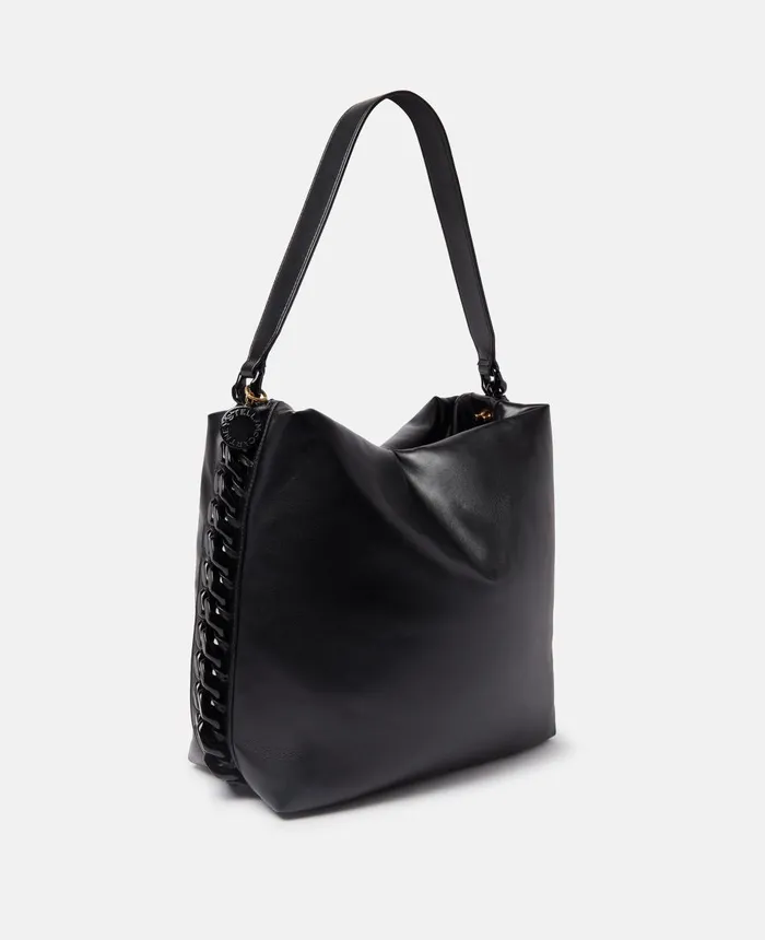 Stella McCartney Frayme Padded Tote Bag Black Women Tote Bags