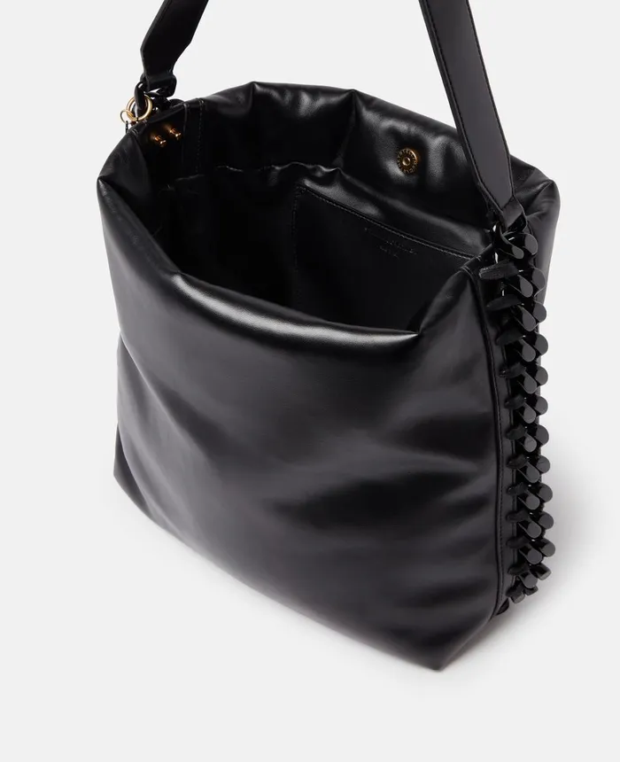 Stella McCartney Frayme Padded Tote Bag Black Women Tote Bags