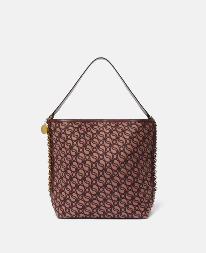 Stella McCartney Frayme SWave Tote Bag Burgundy Women Frayme Bag