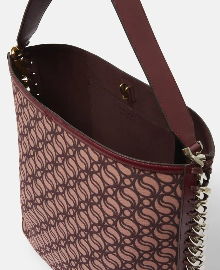 Stella McCartney Frayme SWave Tote Bag Burgundy Women Frayme Bag