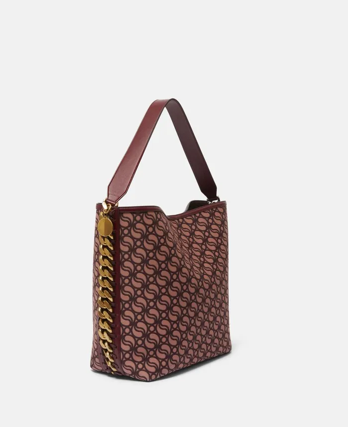 Stella McCartney Frayme SWave Tote Bag Burgundy Women Frayme Bag