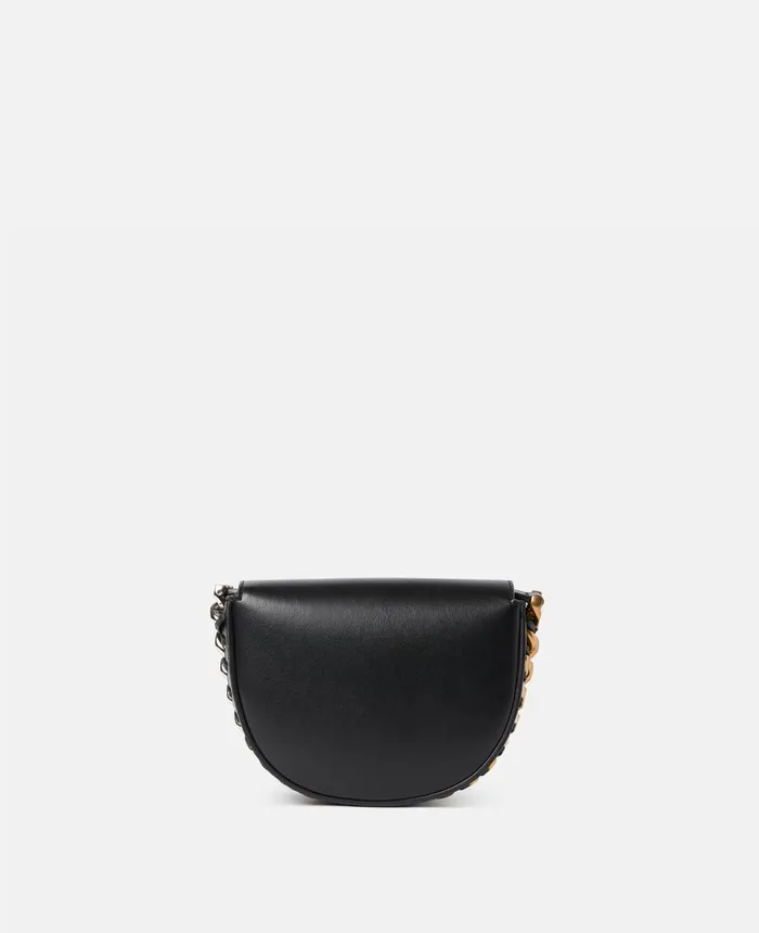Stella McCartney Frayme Small Flap Shoulder Bag Black Women Mini Bags And Clutches Stella McCartney Frayme Small Flap Shoulder Bag Black Women Mini Bags And Clutches