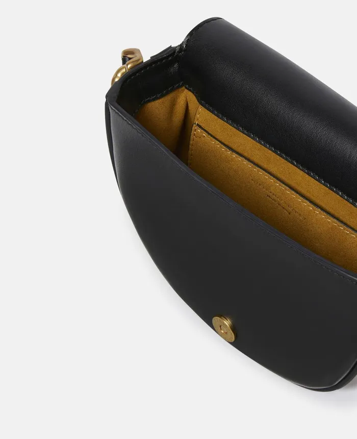 Stella McCartney Frayme Small Flap Shoulder Bag Black Women Mini Bags And Clutches Stella McCartney Frayme Small Flap Shoulder Bag Black Women Mini Bags And Clutches