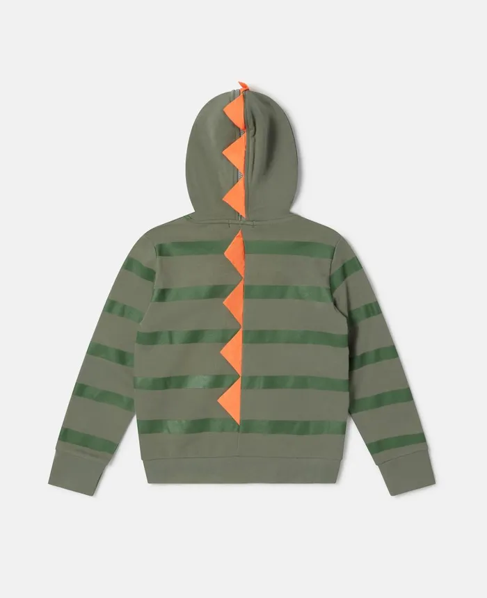 Stella McCartney Gecko Bandit Zip Hoodie Khaki Kids TShirts And Sweatshirt