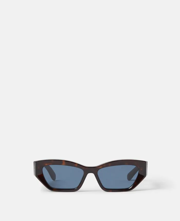 Stella McCartney Logo CatEye Sunglasses Dark Havana Women Sunglasses