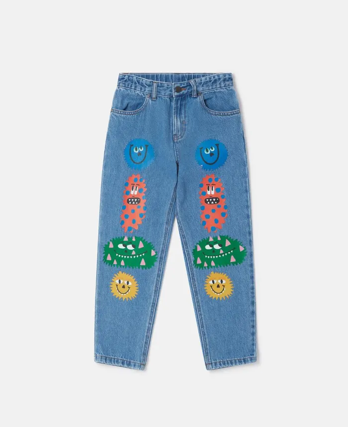 Stella McCartney Monster Mania Jeans Blue Kids Pants and Shorts