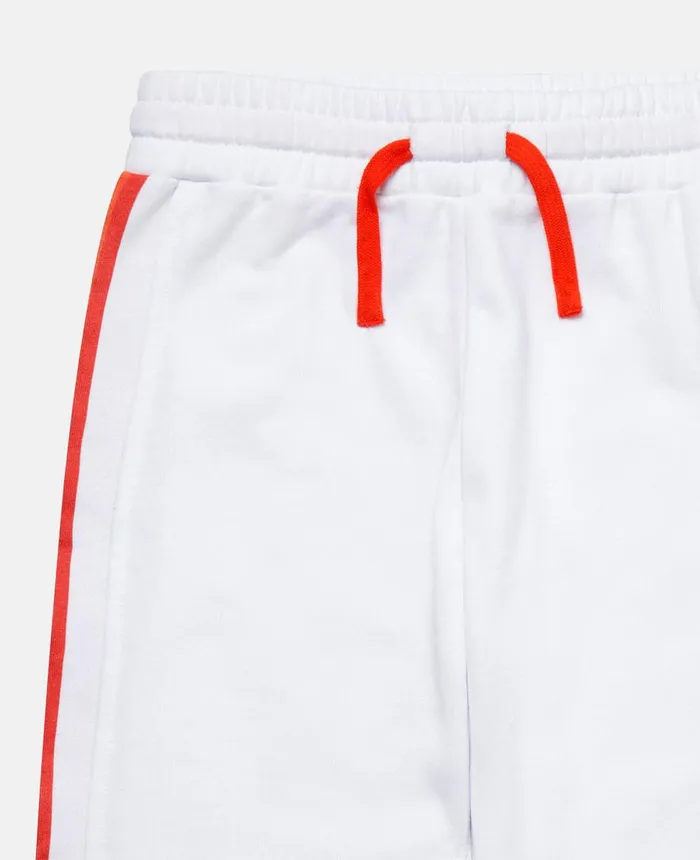 Stella McCartney Rainbow Logo Tape Joggers White Multicolour Kids Pants and Shorts