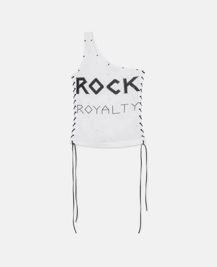 Stella McCartney Rock Royalty OneShoulder TShirts Pure White Women Sweatshirts And TShirts Stella McCartney Rock Royalty OneShoulder TShirts Pure White Women Sweatshirts And TShirts