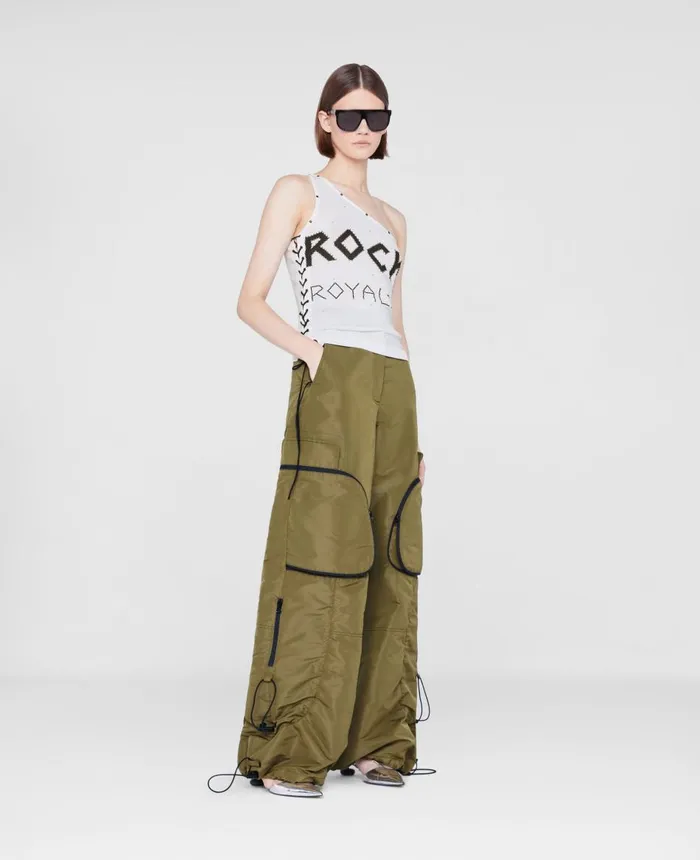 Stella McCartney Rock Royalty OneShoulder TShirts Pure White Women Sweatshirts And TShirts