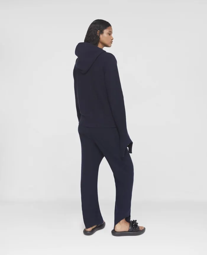 Stella McCartney SWave Regenerated Cashmere Knitted Trousers Navy Women Trousers And Shorts Stella McCartney SWave Regenerated Cashmere Knitted Trousers Navy Women Trousers And Shorts