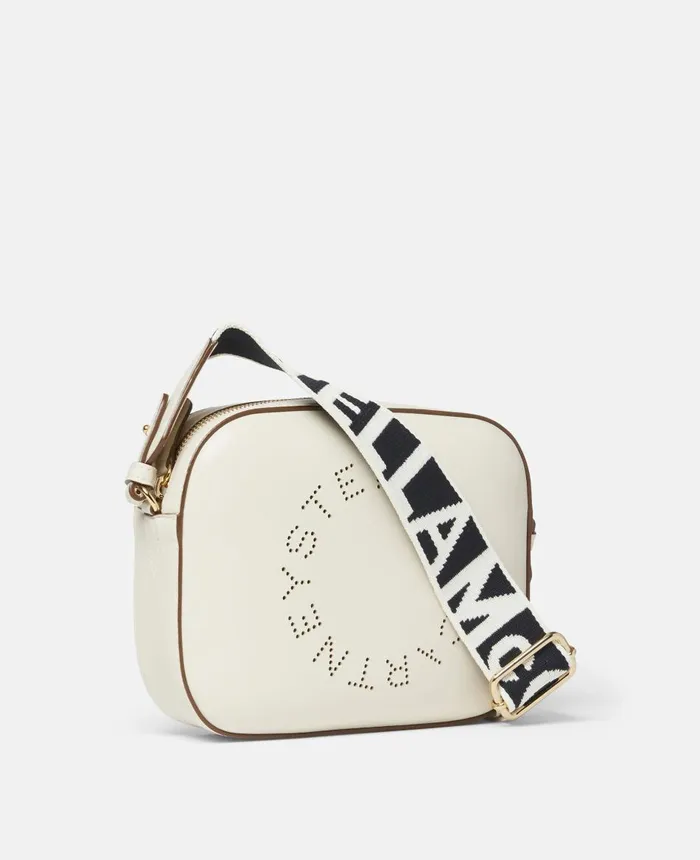Stella McCartney Stella Logo Mini Bag White Women Crossbody Bags