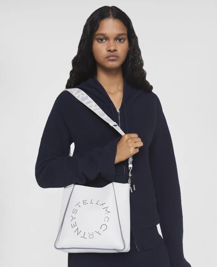 Stella McCartney Stella Logo Shoulder Bag Cloud Blue Women Mini Bags And Clutches