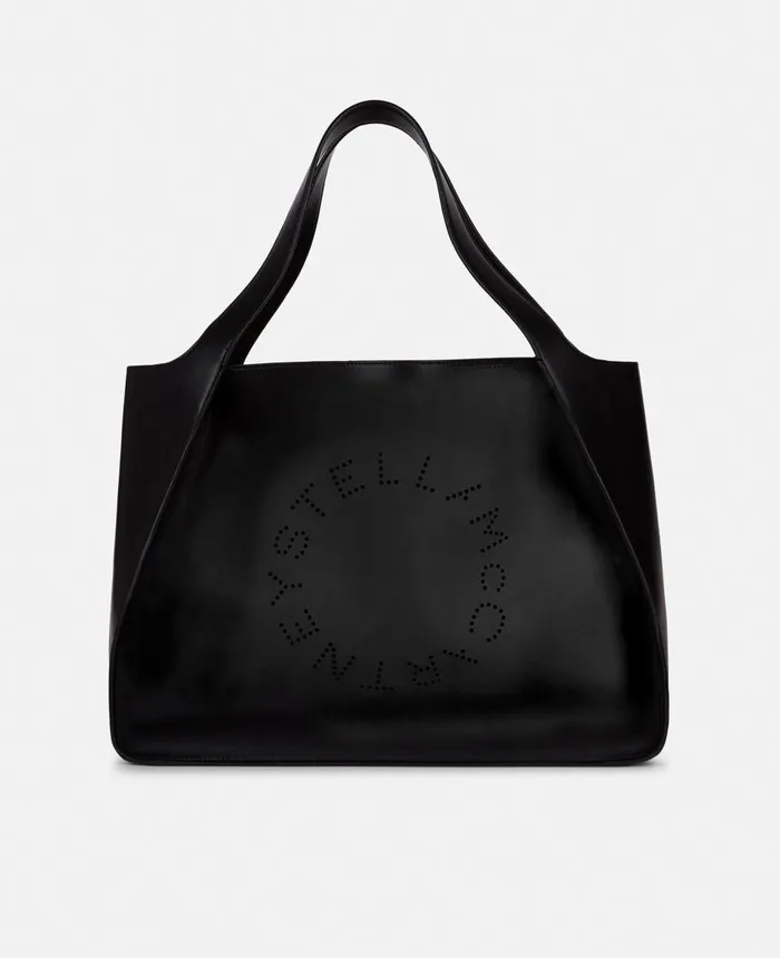 Stella McCartney Stella Logo Tote Bag Black Women TopHandle Bags