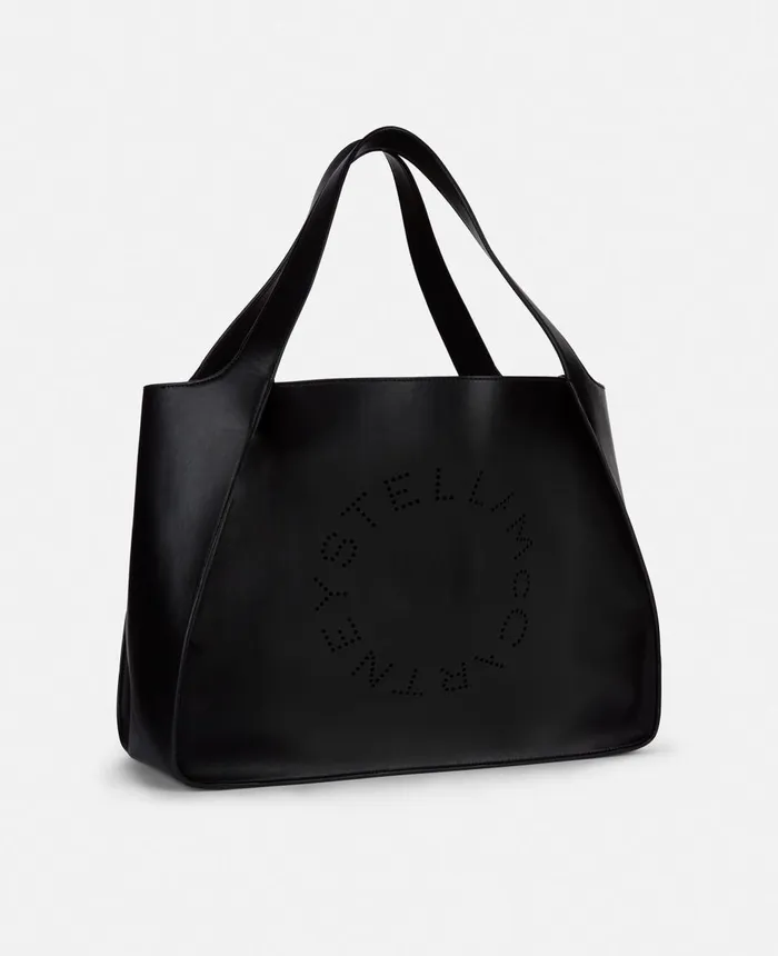 Stella McCartney Stella Logo Tote Bag Black Women TopHandle Bags