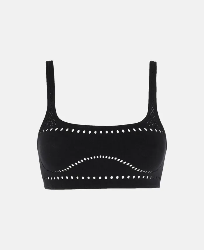 Stella McCartney Stellawear Crop Bra Black Women Swimwear