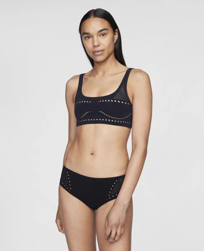 Stella McCartney Stellawear Crop Bra Black Women Swimwear