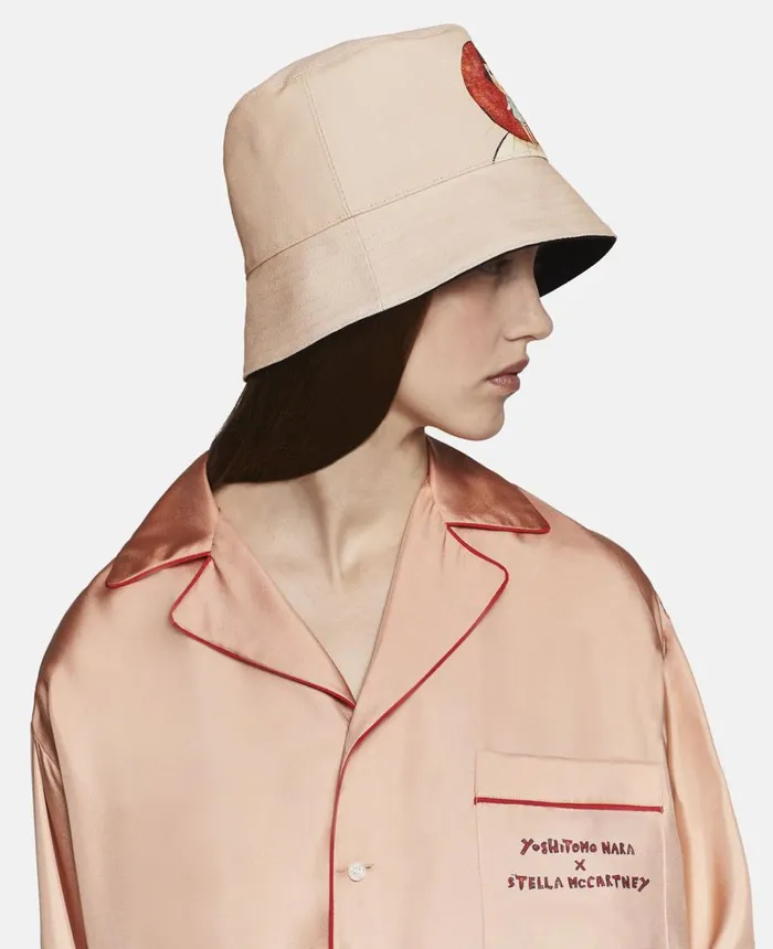 Stella McCartney Twins I Print Silk Twill Shirt Salmon Dgrad WomenMen Shirts Stella McCartney Twins I Print Silk Twill Shirt Salmon Dgrad WomenMen Shirts