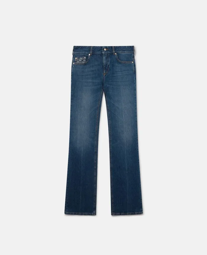 Stella McCartney Vintage Wash LowRise Straight Leg Jeans Vintage Dark Women Denim Stella McCartney Vintage Wash LowRise Straight Leg Jeans Vintage Dark Women Denim