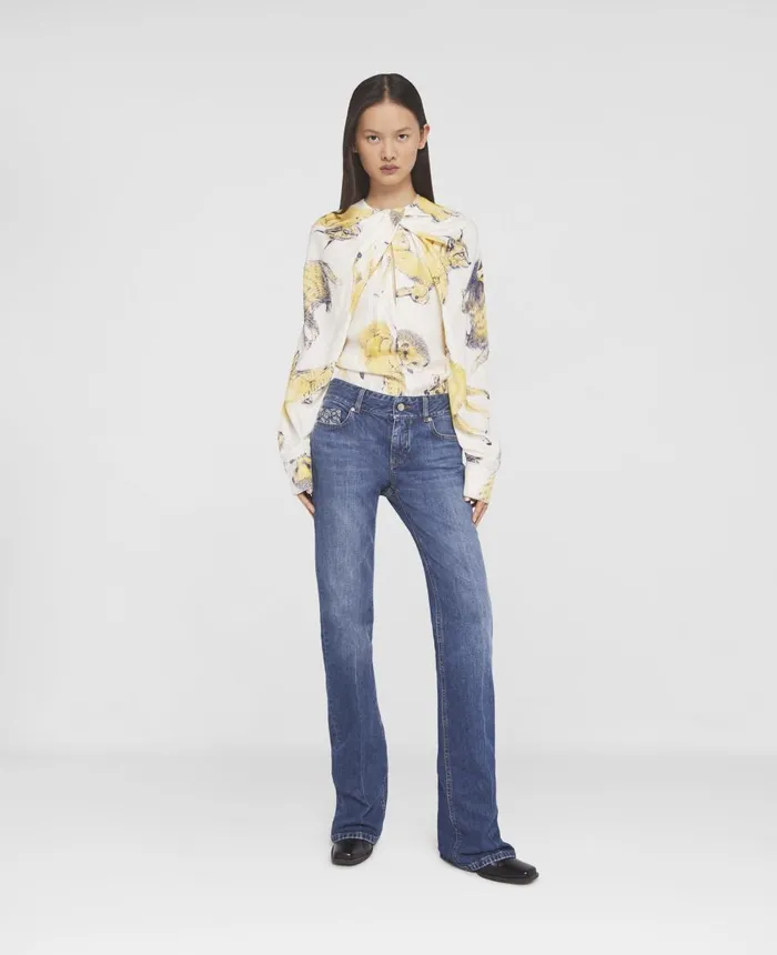 Stella McCartney Vintage Wash LowRise Straight Leg Jeans Vintage Dark Women Denim Stella McCartney Vintage Wash LowRise Straight Leg Jeans Vintage Dark Women Denim